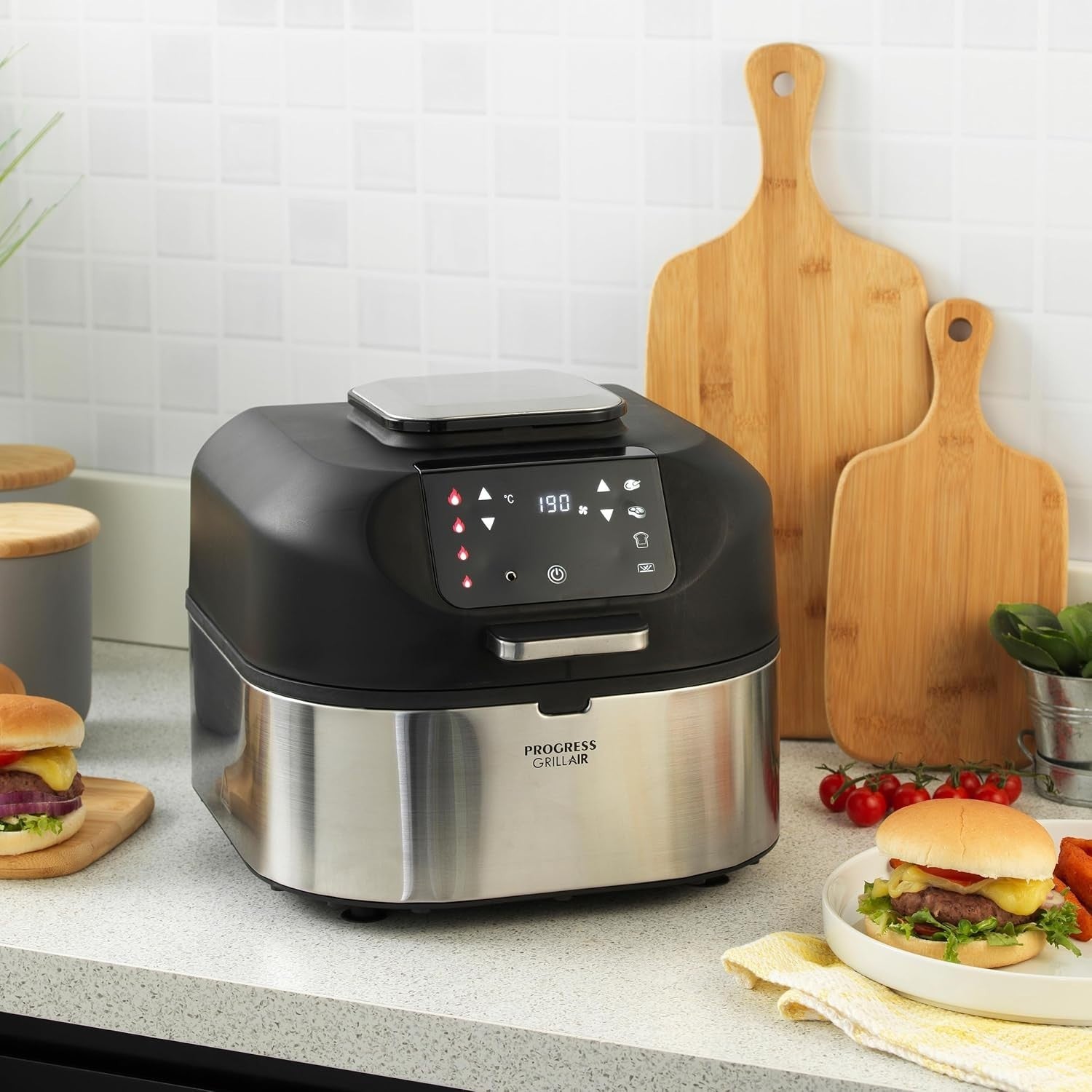 5.2L Air Fryer Grill 5in1 Smokeless Digital Multicooker 1760W Probe