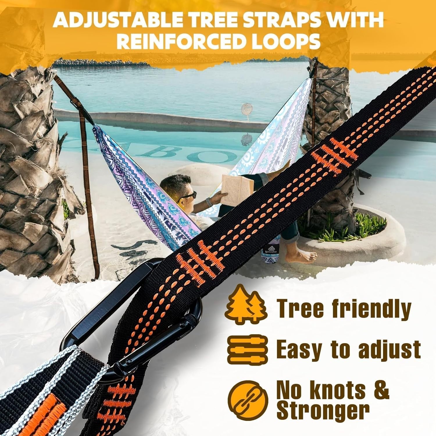 Ultralight Camping Hammock 300kg Load 🌲 Quick-Dry Travel Bed 275x140cm