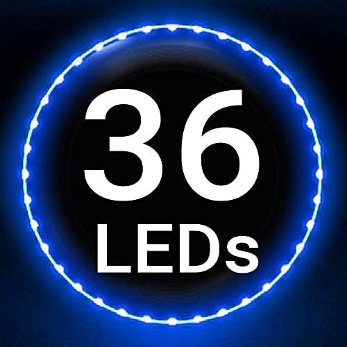 TOSY Blue LED Flying Disc | Rechargeable Smart Toy, Waterproof, 36 LEDs