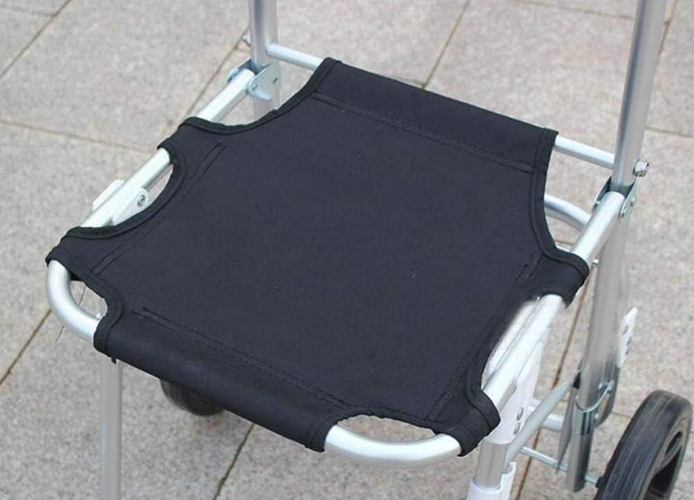 Lightweight Foldable Aluminium Shopping Cart 2-Wheel Trolley w/ Large Bag
