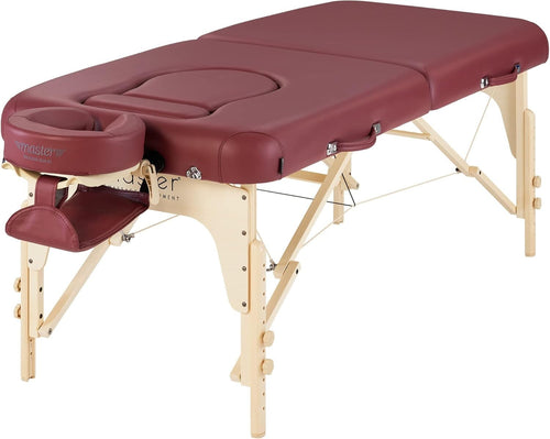 76cm Pregnancy Massage Table with Belly Hole Portable Spa Beauty Bed Red