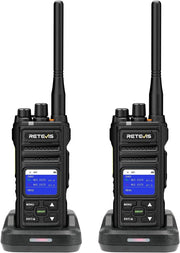 IP67 Waterproof Walkie Talkies Long Range LCD 16CH Heavy Duty 2 Pack