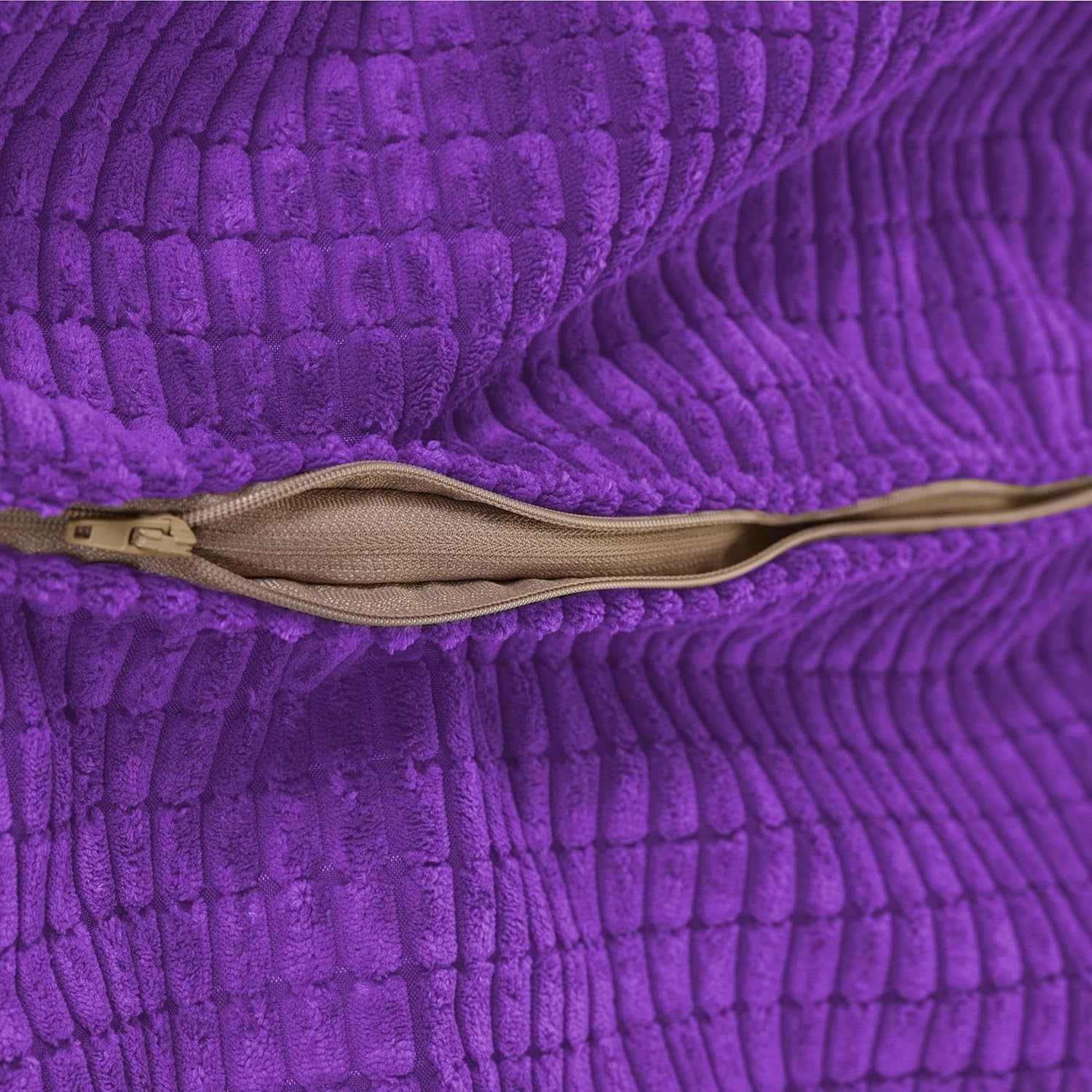 Giant Purple Corduroy Bean Bag Chair XL Adult Seat Gaming Lounge Sofa