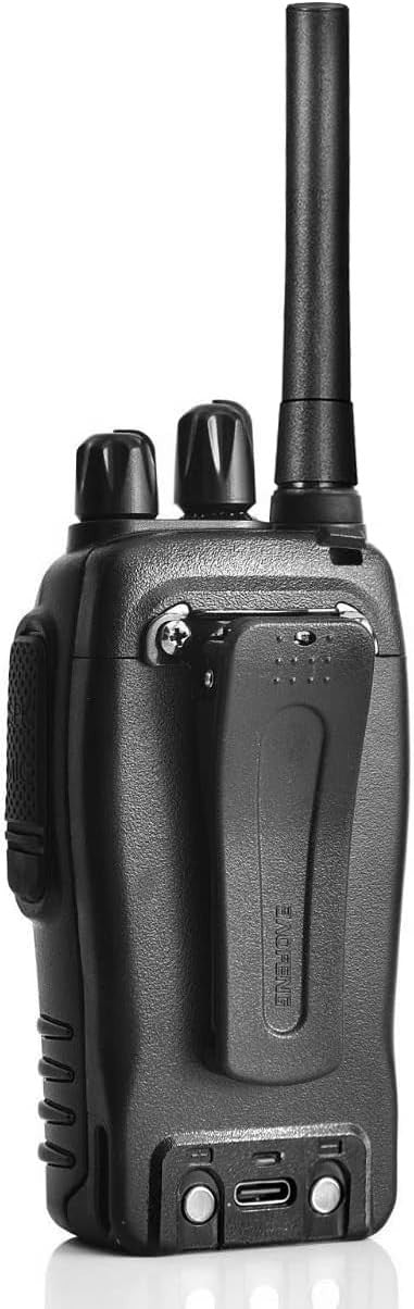 Long Range Walkie Talkies 4 Pack Rechargeable 2 Way Radios VOX USB Set