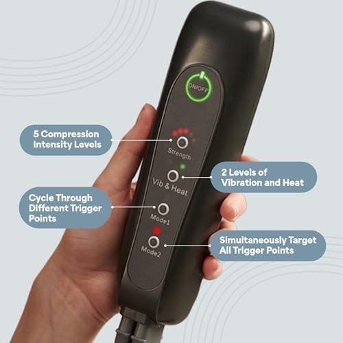 Heated Leg Compression Massager Boots for Circulation Pain Relief Recovery