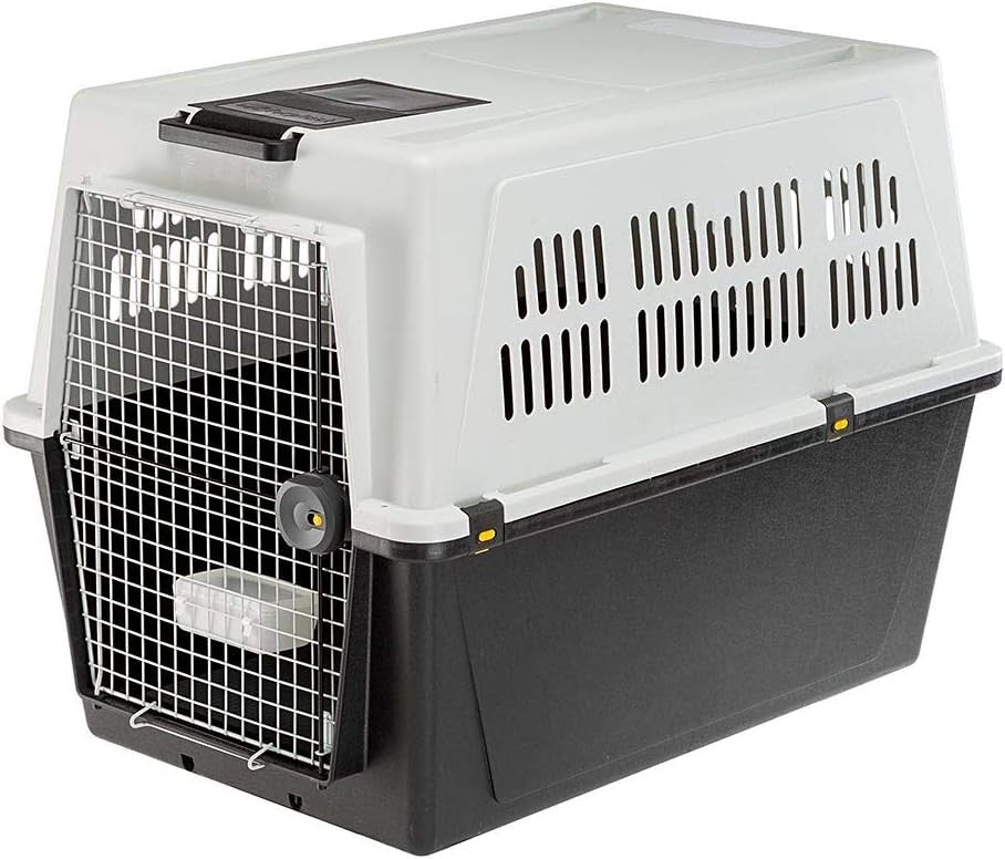 Large Dog Travel Kennel 101x68.5x75.5cm Durable Lockable Plastic Crate