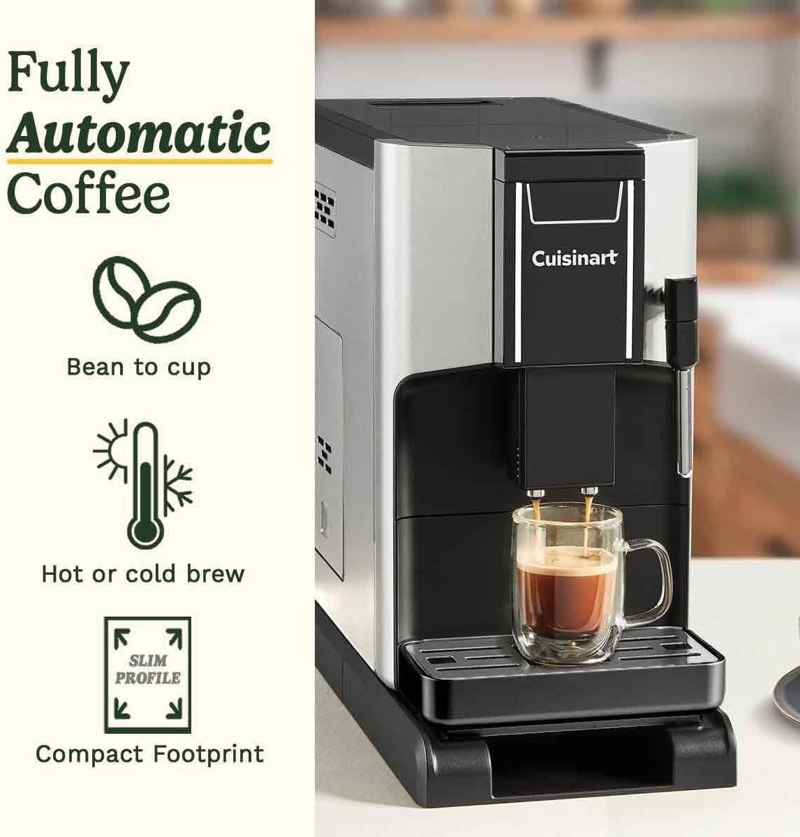 Bean to Cup Coffee Machine Grind & Brew 1.5L Auto Espresso Maker Milk Frother