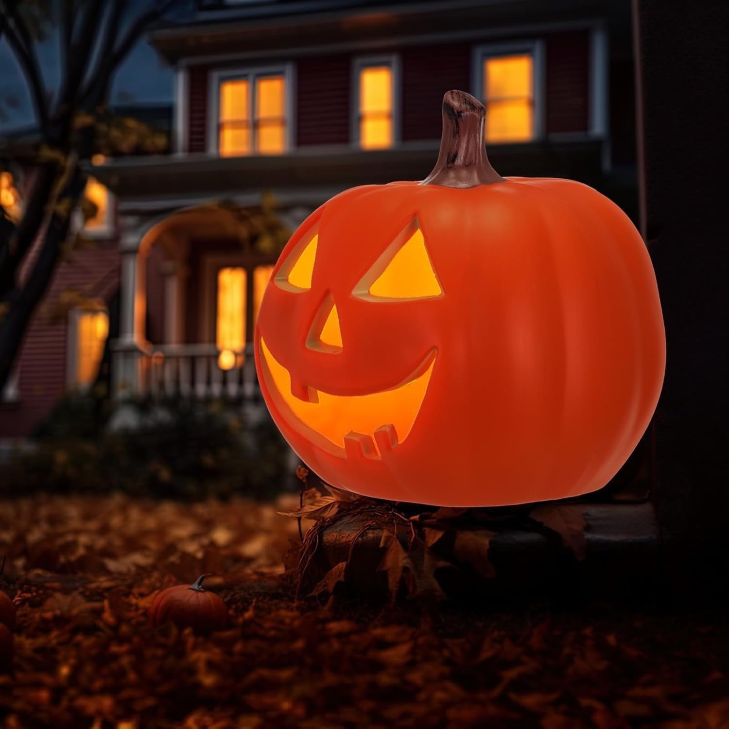 Pinkunn 18 Inch Light Up Jack O Lantern Halloween Pumpkin Indoor Outdoor Decor