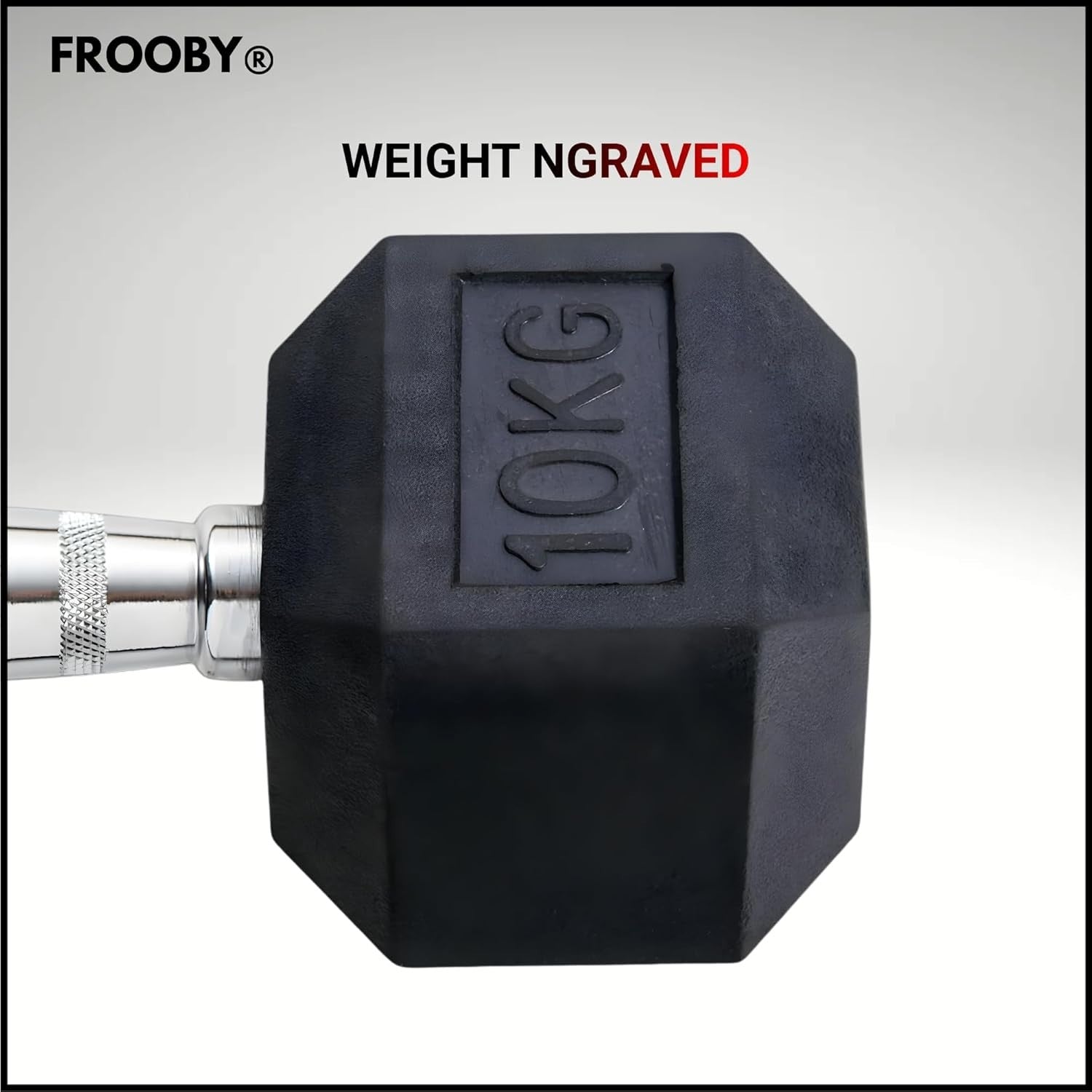 Hex Dumbbell Pair Rubber Coated Anti Roll Weights Home Gym 25kg