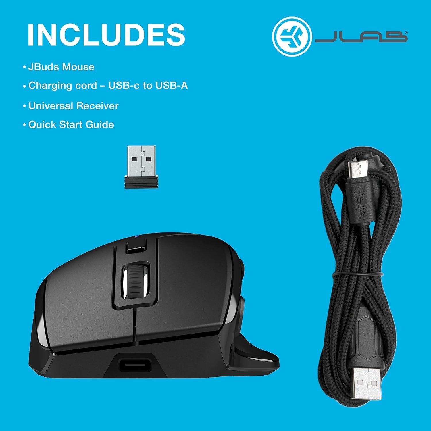 Bluetooth Wireless Mouse Rechargeable Silent Tri-Mode USB