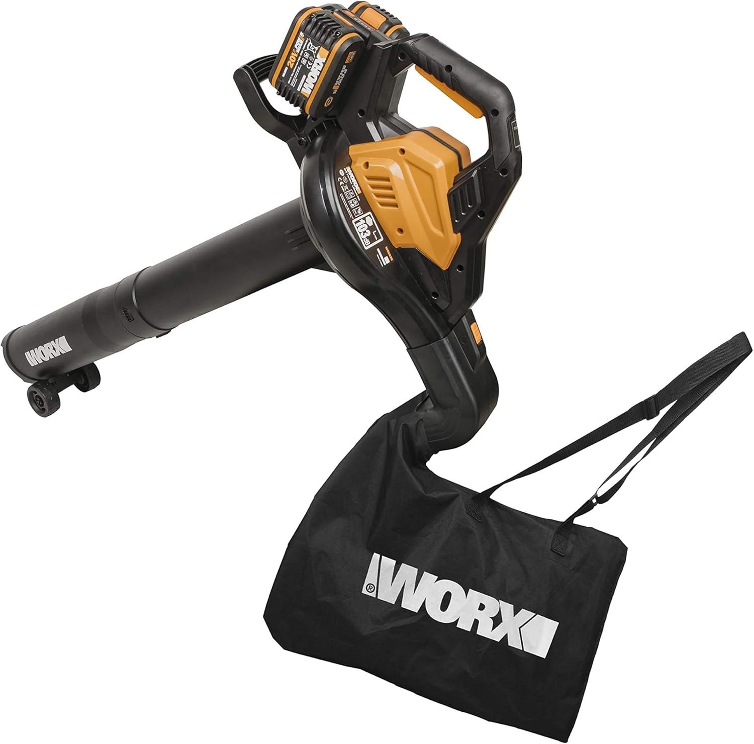 36V Cordless Leaf Blower Vacuum Brushless Dual Battery Garden Cleaner