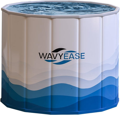 Portable Foldable Ice Bath Tub 80x66cm for Adults Cold & Hot Therapy Soaking Tub
