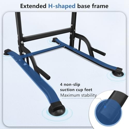 Adjustable Power Tower Dip Station Pull Up Bars Home Gym Rack
