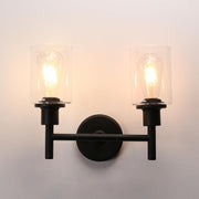 Industrial Glass Wall Lights Double Head E27 Sconce Loft Retro Modern