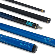 Carbon Fibre Snooker Pool Cue 57" 10mm Tip Quick Release Joint 19oz