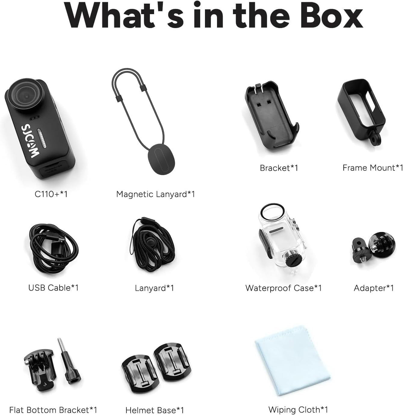 4K Mini Body Camera Waterproof POV Action Cam WiFi 32GB Black
