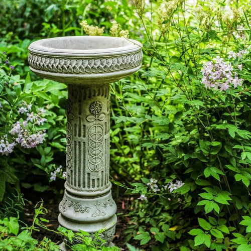 Sunflower Stone Bird Bath | 65kg Handcrafted Frost-Proof Garden Ornament