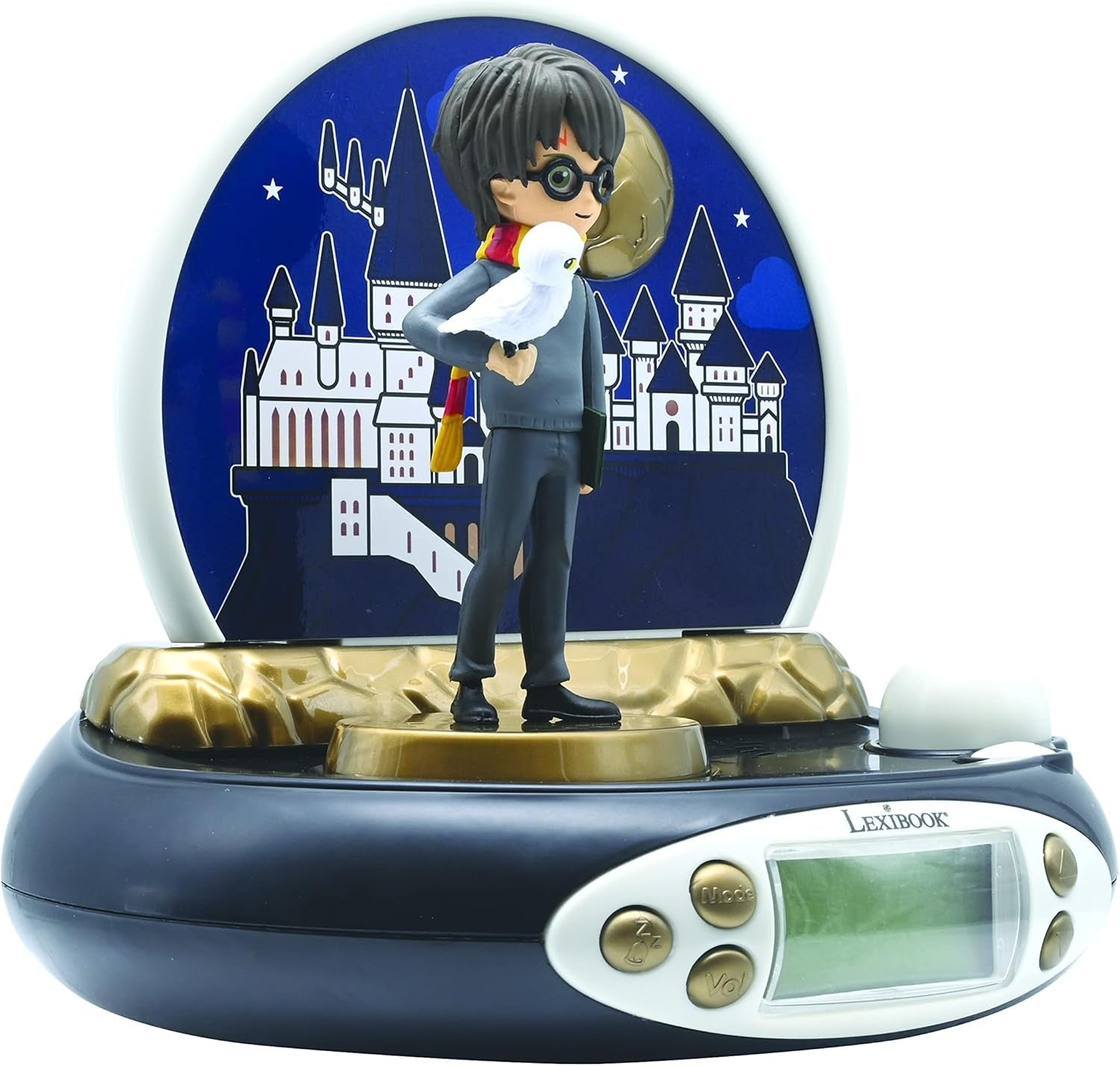 Kids Projector Alarm Clock Night Light Ceiling Time Display Black