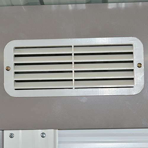 Lockable 6x4ft Outdoor Metal Garden Shed Tool Storage Grey