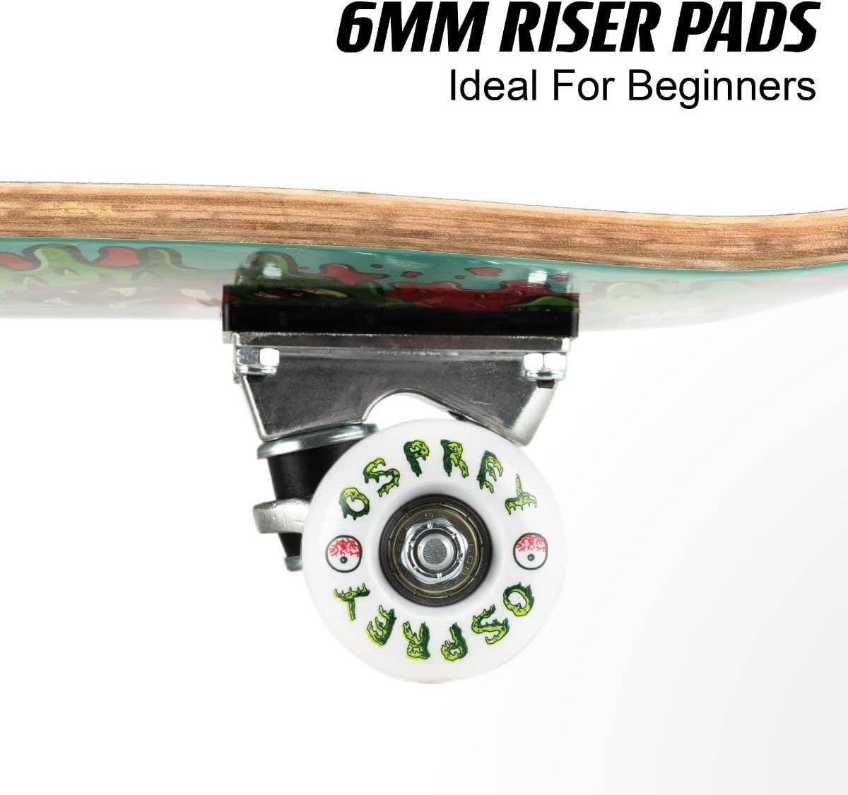 31" Double Kick Skateboard Kids Youth Maple Deck 54mm Wheels ABEC 5 Grip Tape
