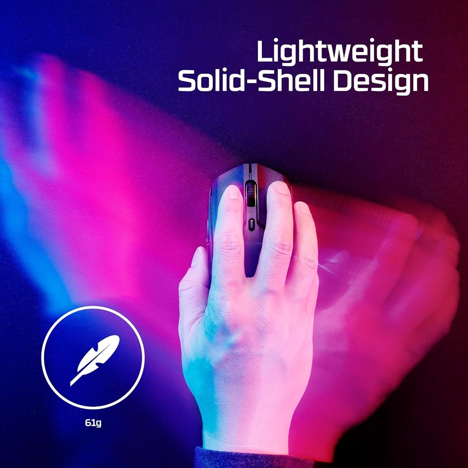26K DPI Wireless Gaming Mouse 650 IPS Ultra Lightweight Black