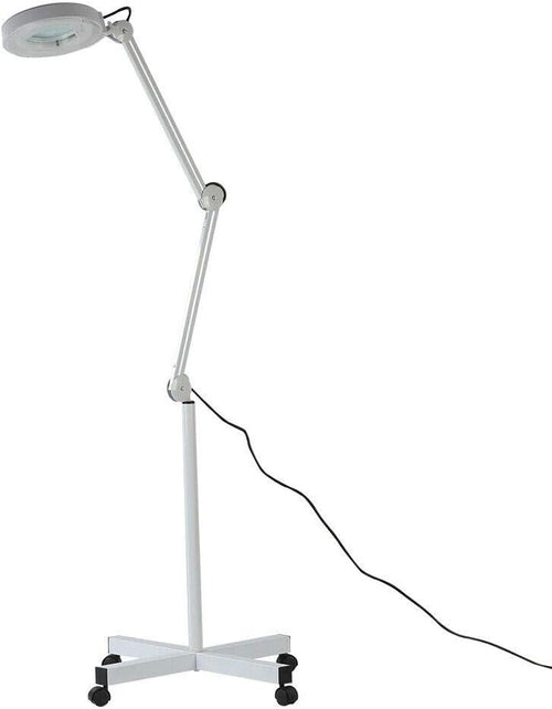 LED Magnifying Floor Lamp 5X Adjustable Medical Beauty Reading Light