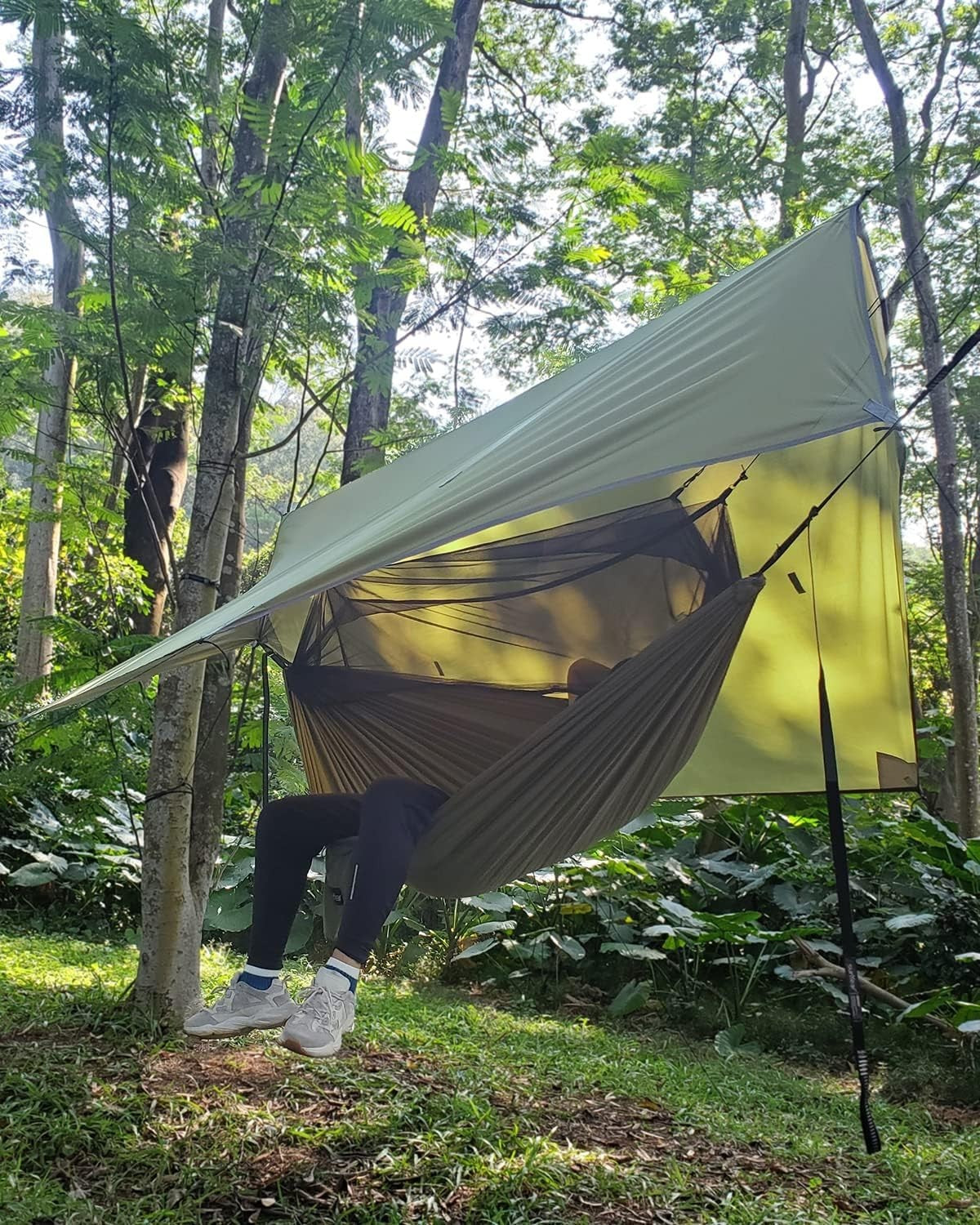 Camping Hammock Tent with Rain Fly | Double Outdoor Hammock