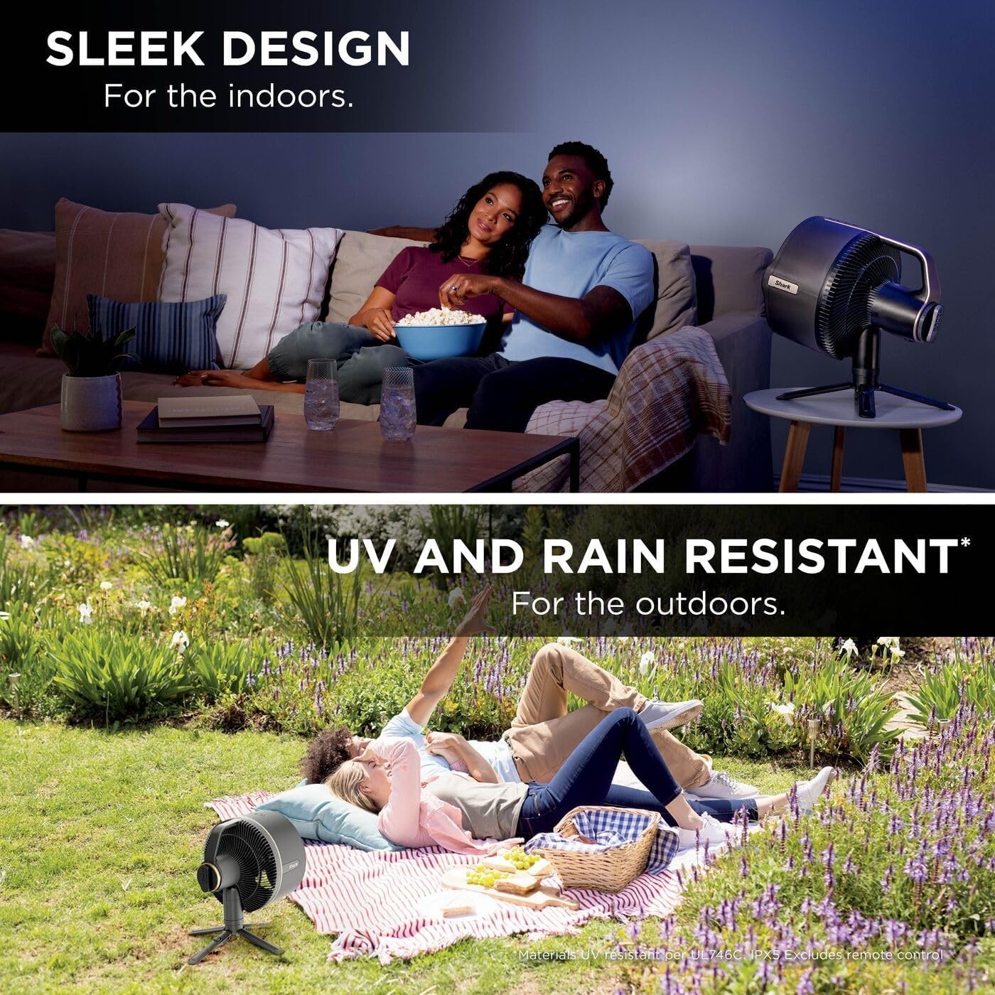 Cordless Indoor Outdoor Fan 5-Speed 24H Runtime Misting Pedestal Table Cooling