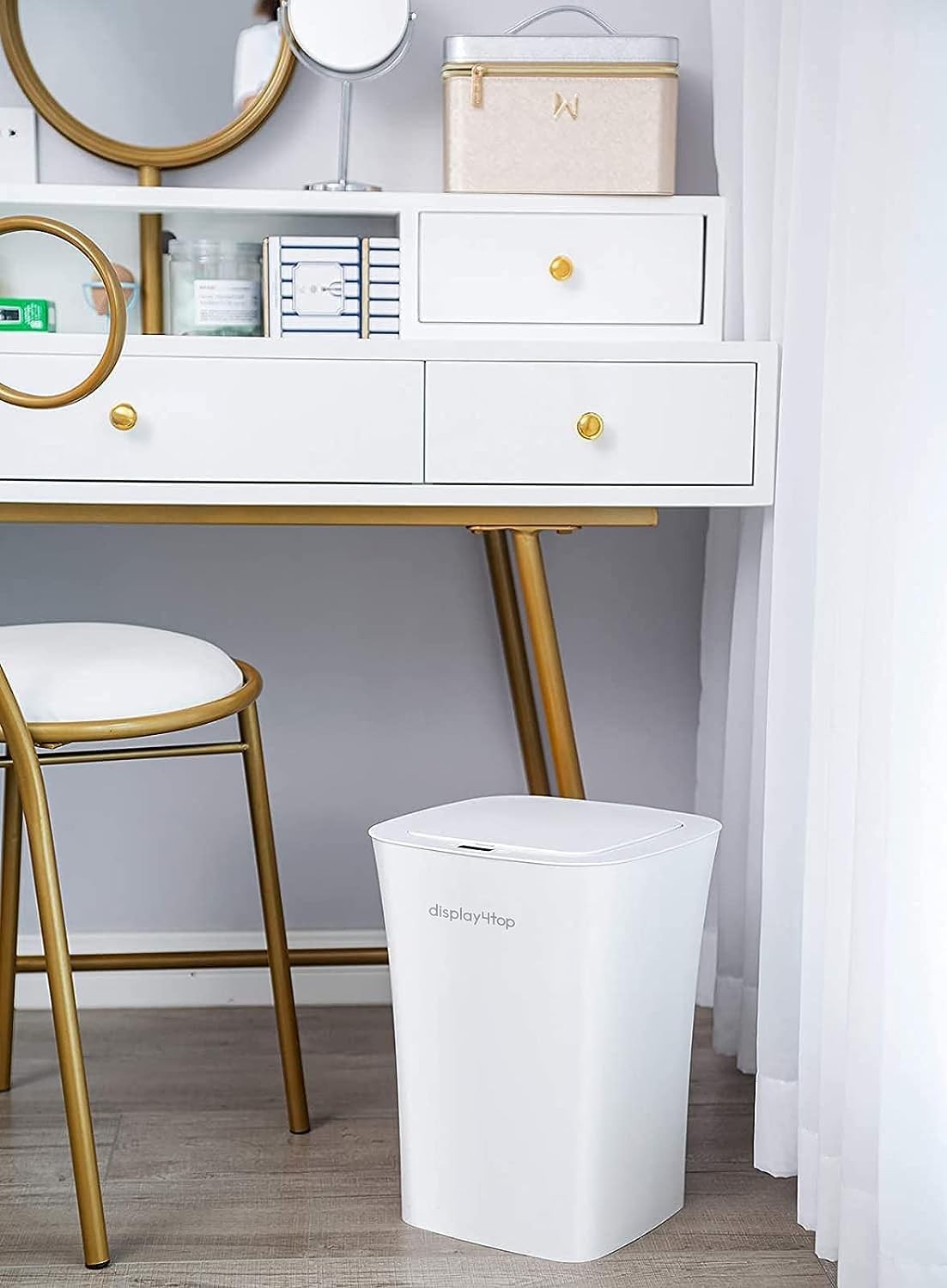 10L Automatic Sensor Bathroom Bin Touchless Waterproof White