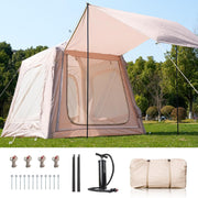 Inflatable 2-4 Person Glamping Tent 3000mm Waterproof