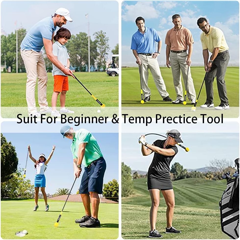 Golf Swing Trainer 48" Weighted Warm Up Stick Tempo Flex Aid