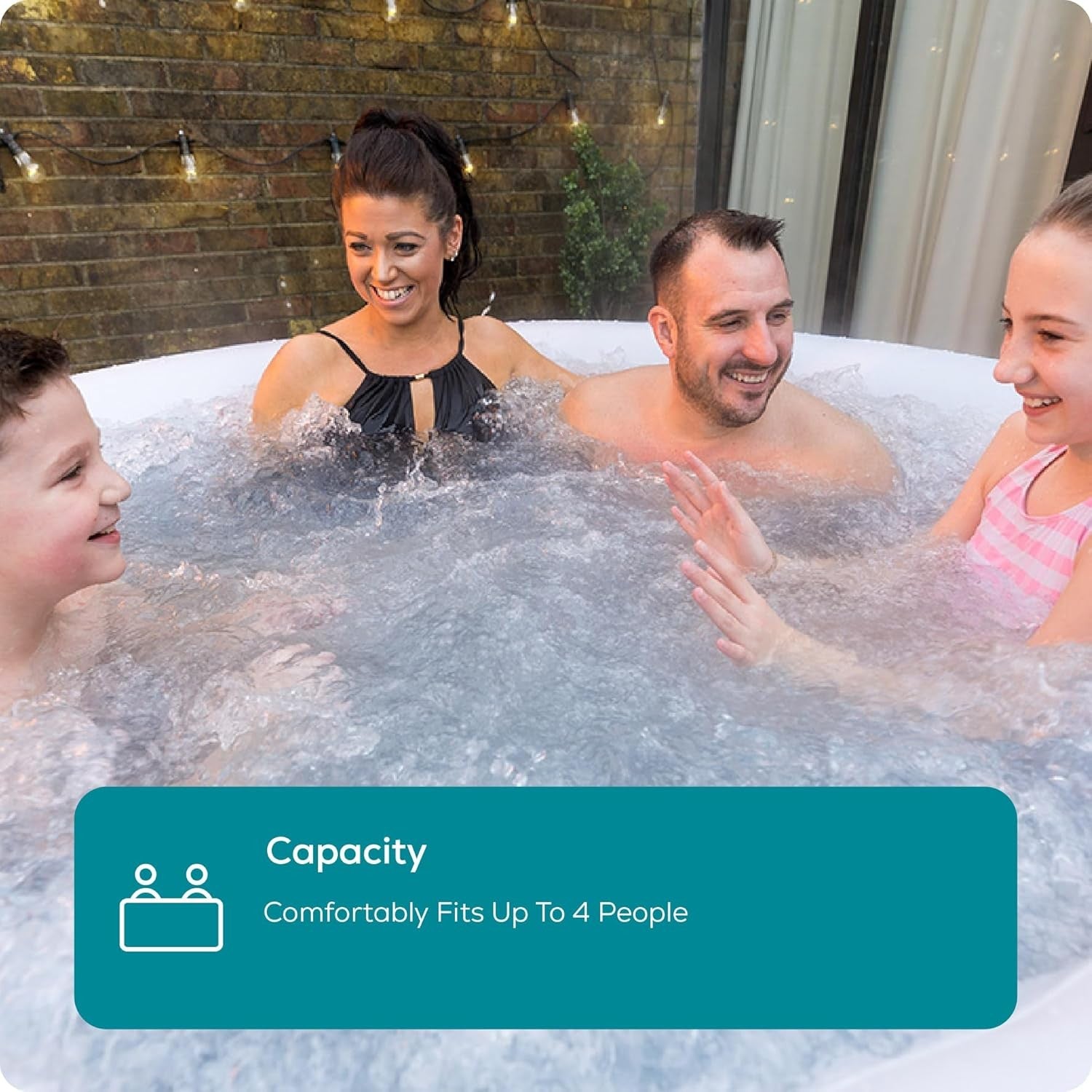 Inflatable Hot Tub Spa 120 Air Jet Massage 2–4 Person Freeze Guard