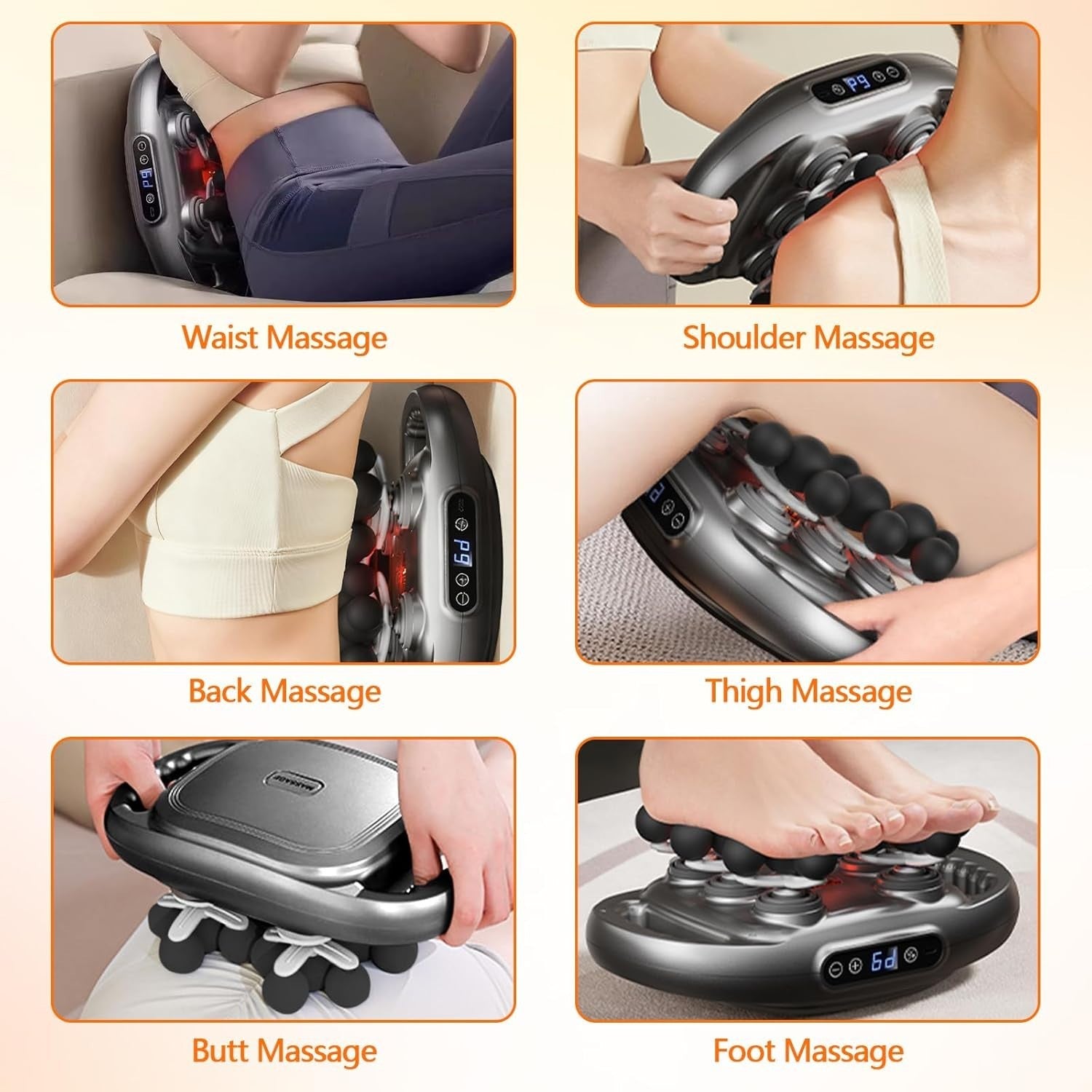 22 Head Deep Tissue Massage Gun Full Body Back & Neck Massager 9 Speeds