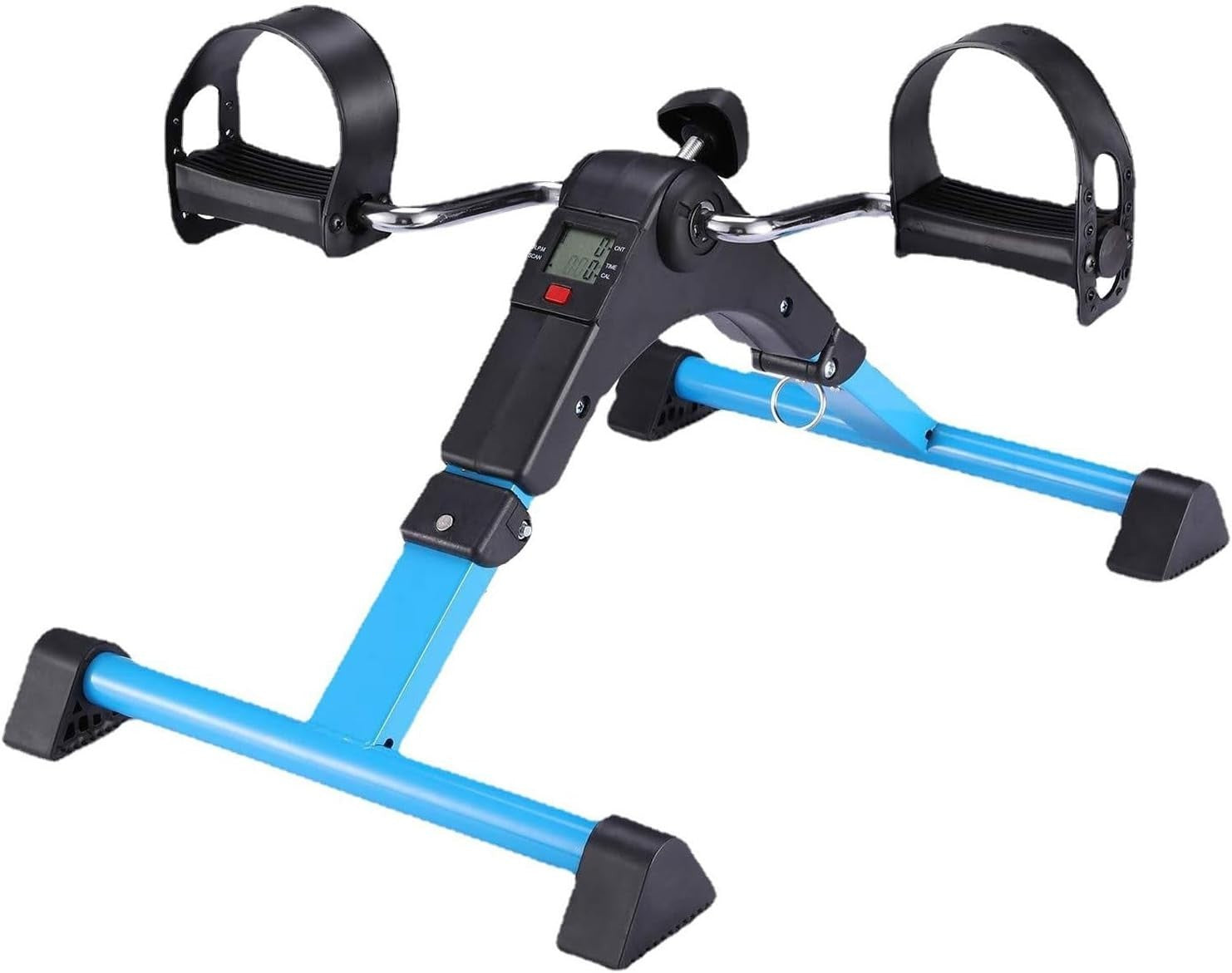 Foldable Mini Pedal Exerciser Under Desk LCD Adjustable Rehab