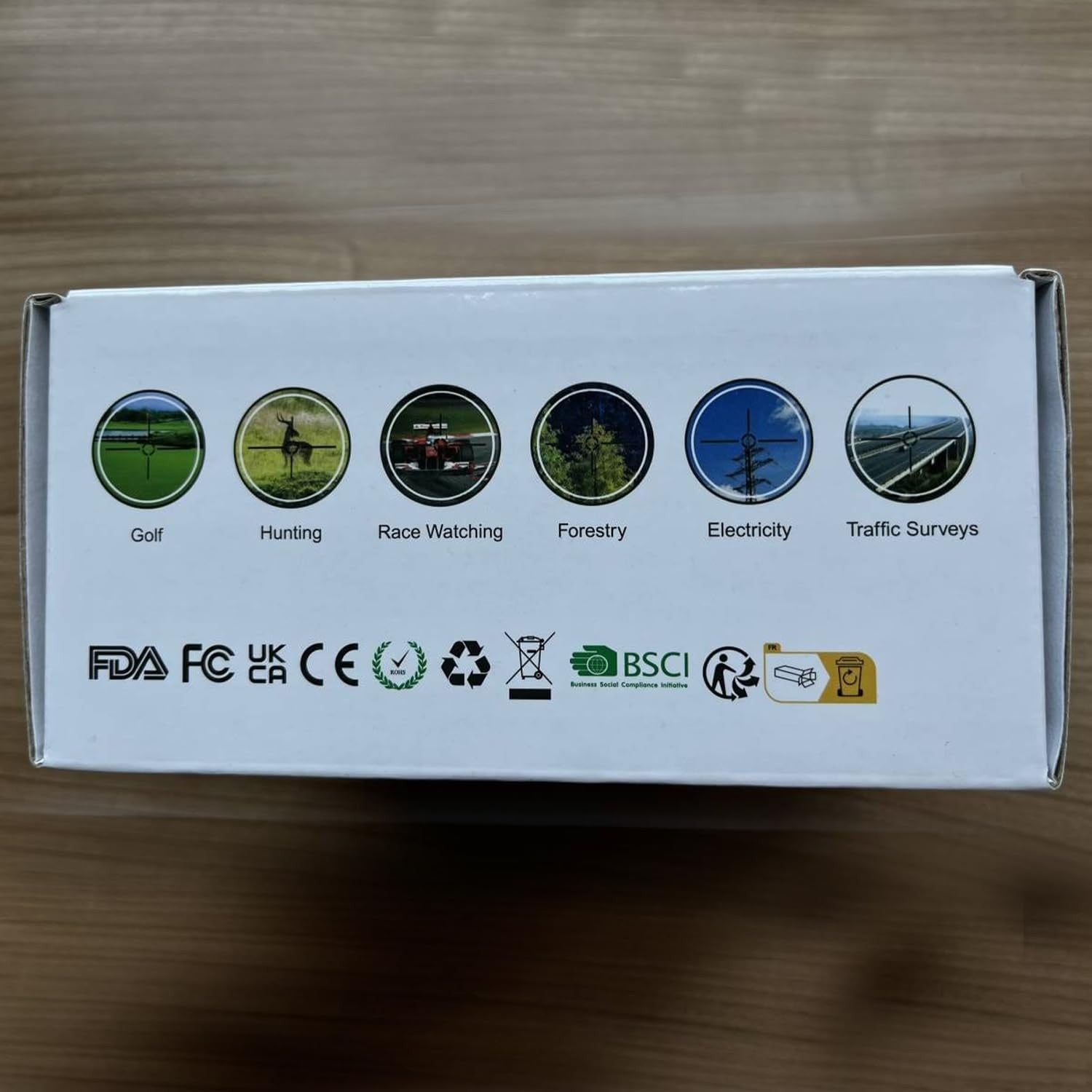 Golf Rangefinder 1100Y Slope On Off Flag Vibration 6X Accuracy
