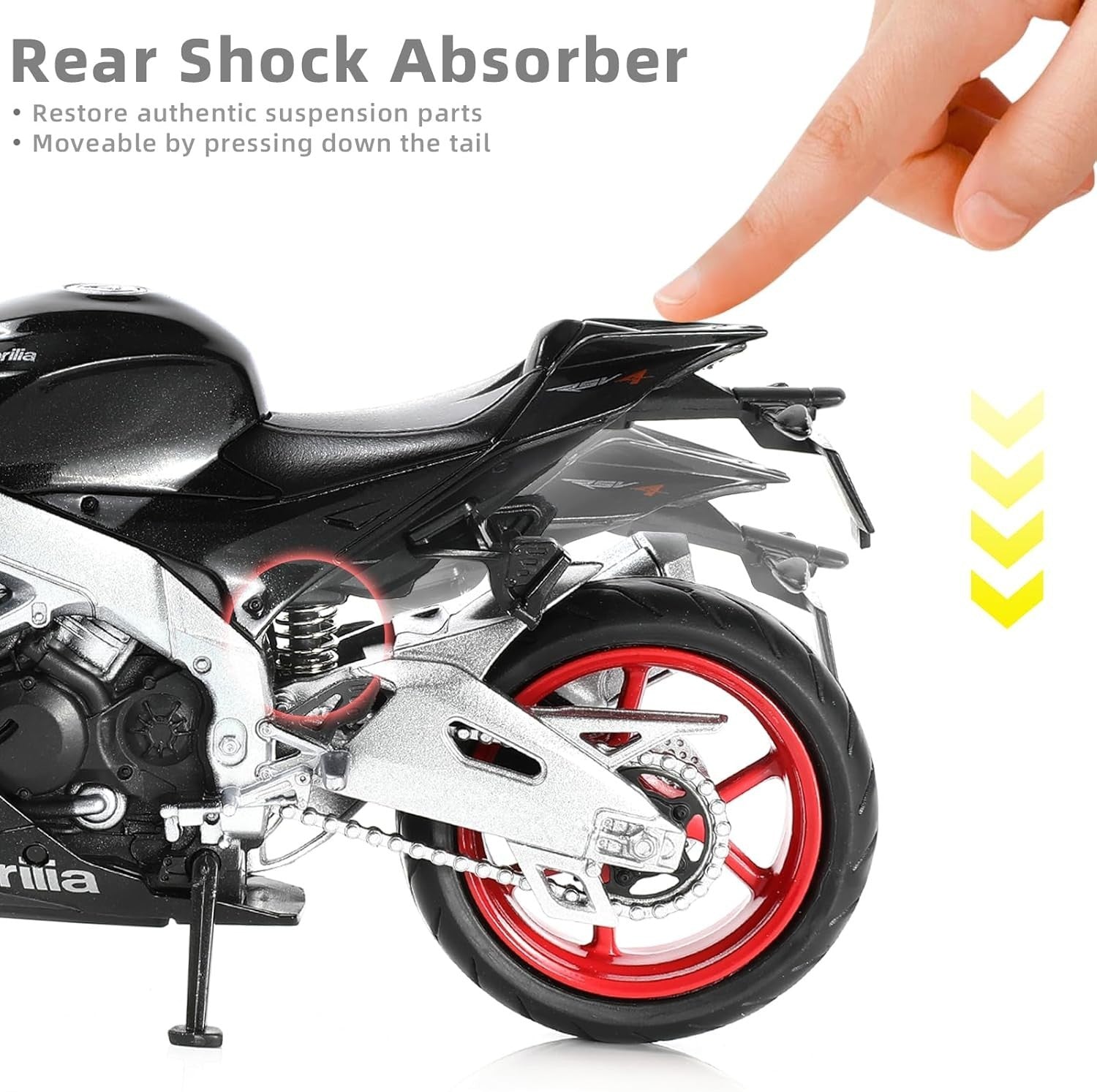 1:12 Sports Motorcycle Diecast Model - Alloy Toy Bike Gift for Kids & Adults