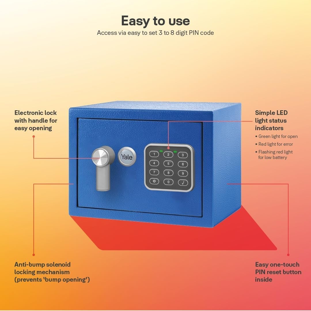Electronic Mini Safe Box Digital Keypad Security Safe Cash Passport Lock