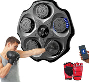Music Boxing Machine Wall Mounted Bluetooth LED Punch Trainer Home Gym