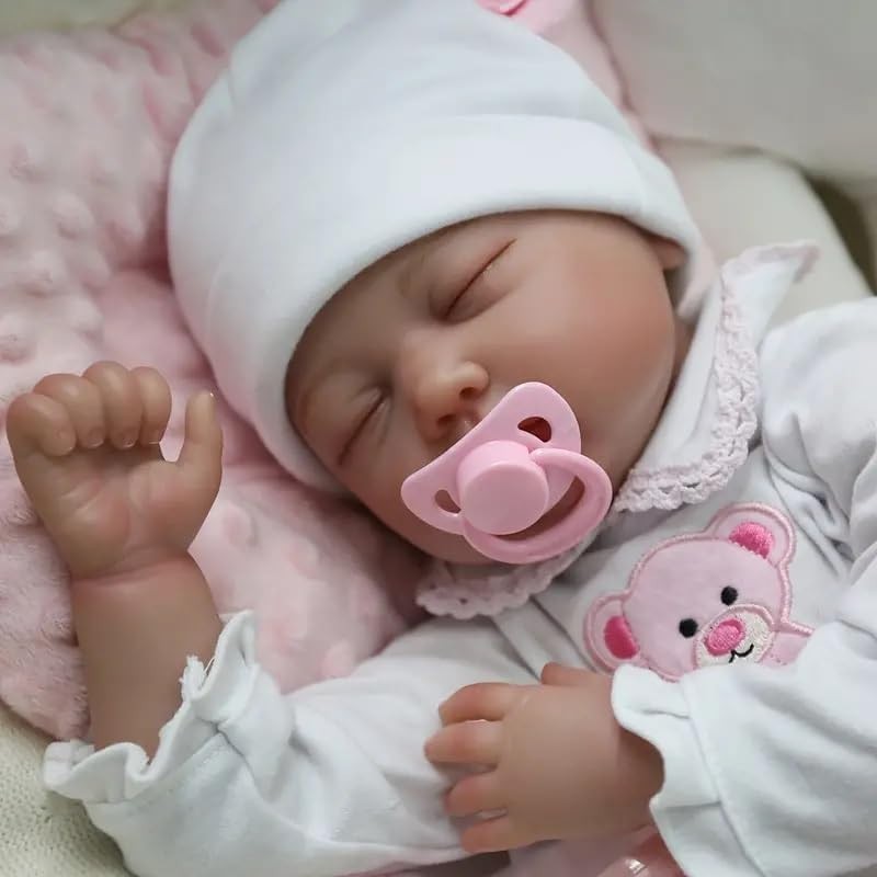 22in Sleeping Baby Doll Girl Soft Silicone Vinyl Realistic Newborn