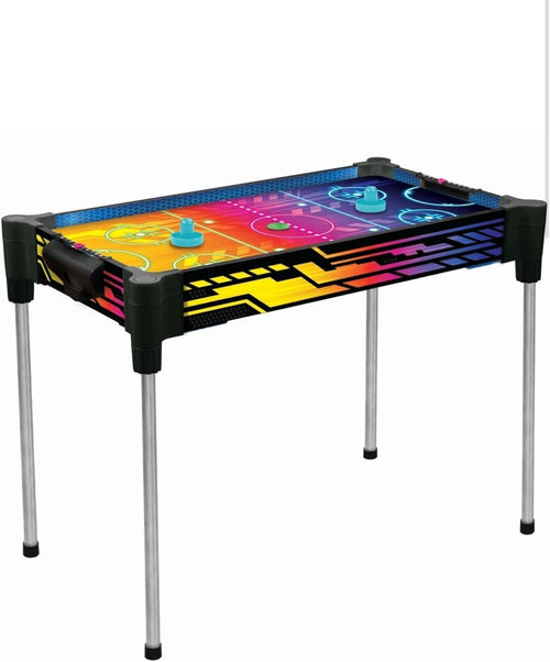 Neon Air Hockey Table 2.7FT High Speed Indoor Arcade Game Kids Adults