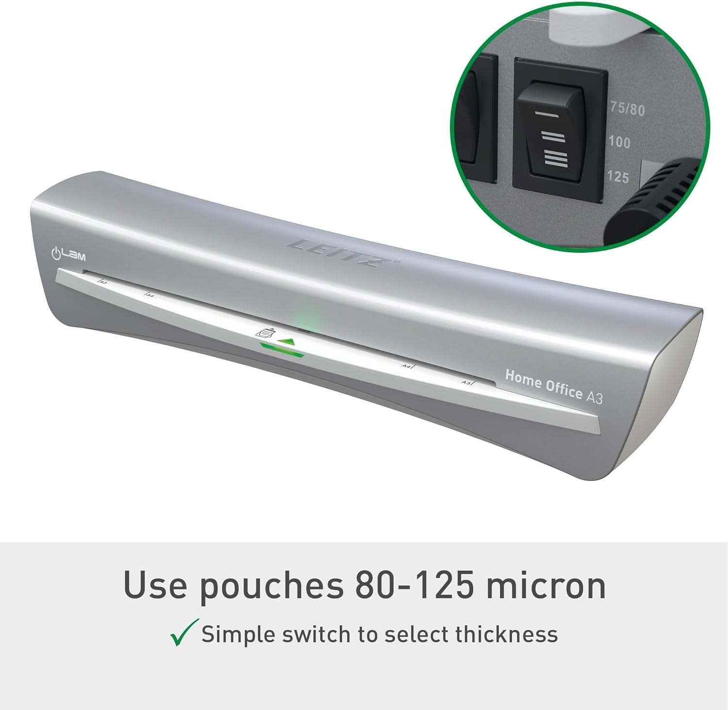 A3 Laminator Machine Home Office 75–125 Mic Fast Warm Up Starter Kit