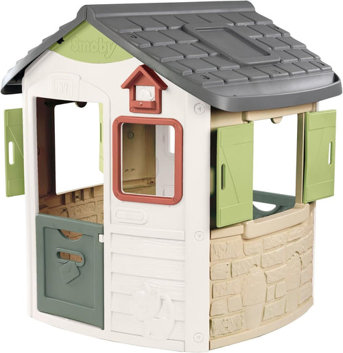 Kids Outdoor Playhouse Garden Lodge Plastic Indoor Play House 2+