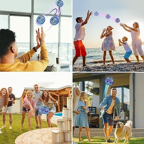 Flying Orb Ball Toy 2025 RGB Hover Spinner UFO Boomerang Drone Gift for Kids