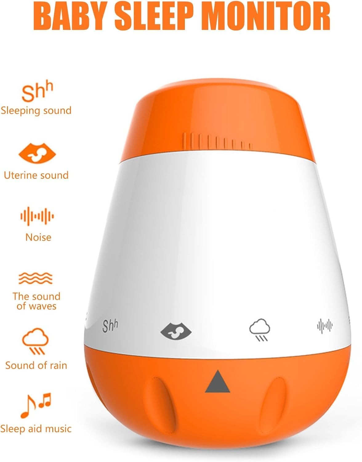 Rechargeable Baby White Noise Machine, Soothing Sleep Sound Generator