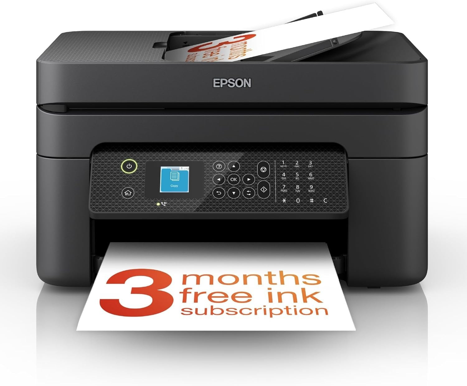 A4 Wireless Multifunction Printer Black - Duplex, 30ppm, ADF, WiFi,USB