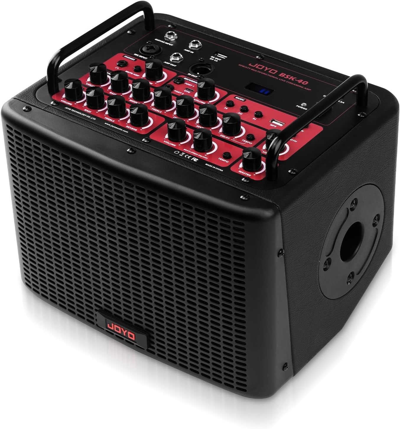 40W Acoustic Guitar Combo Amp Rechargeable Bluetooth XLR Effects & Drum Machine