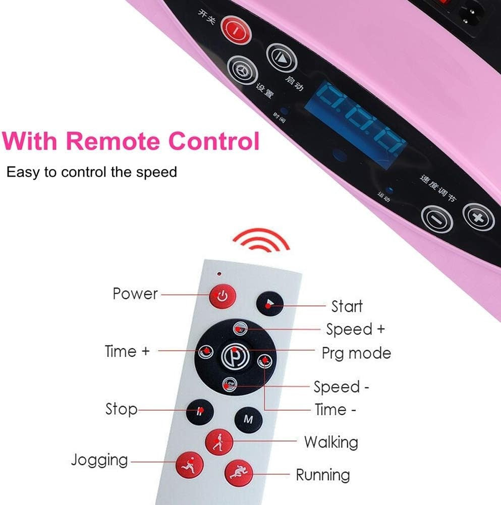 200W Vibration Plate Exercise Machine Mini Fitness Board Weight Loss