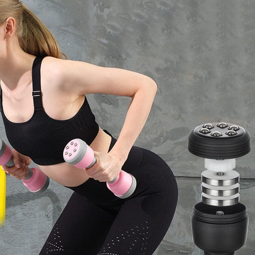 Adjustable Dumbbell Pair 4kg Solid Iron Home Fitness Hand Weights
