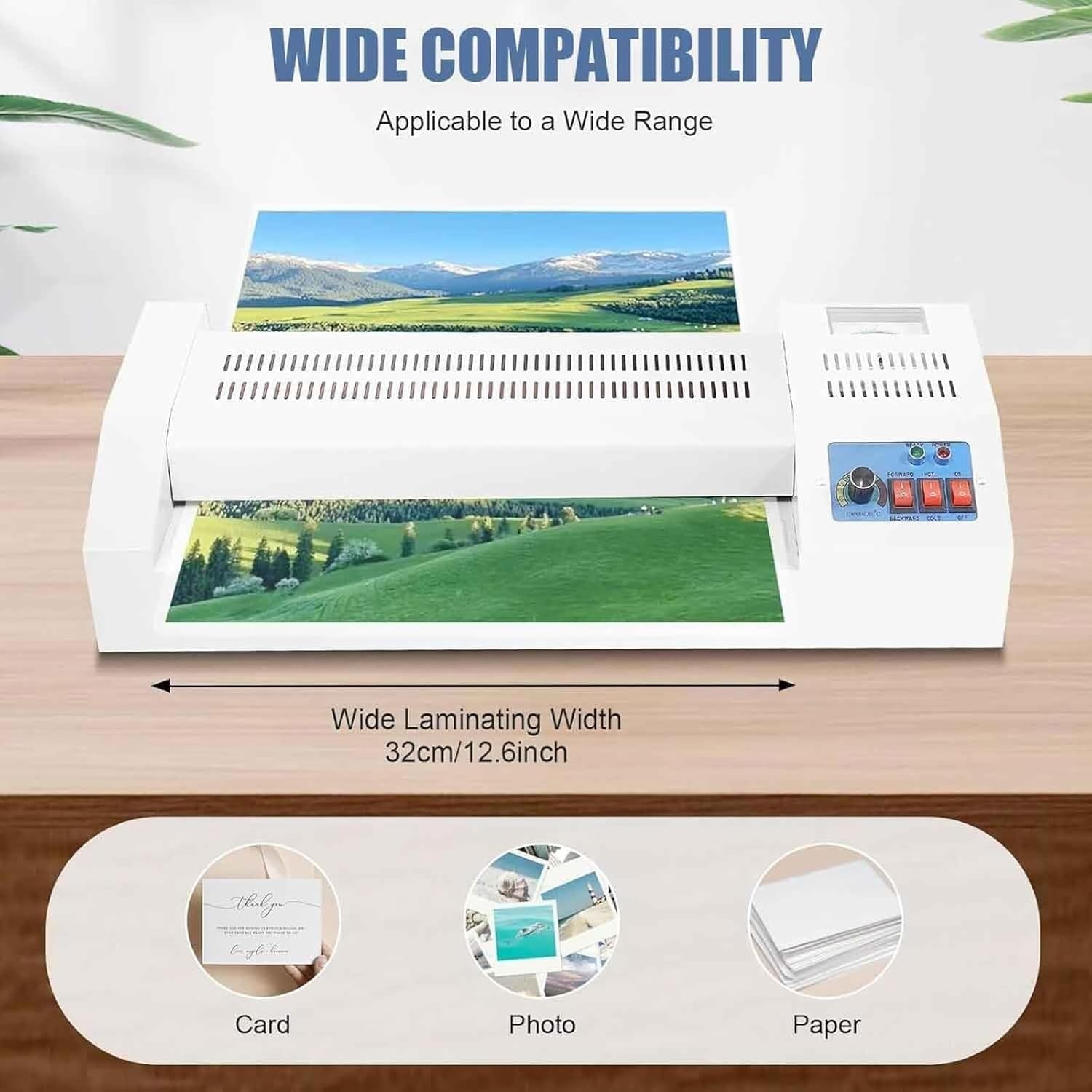 A3 Thermal Roll Laminator 32cm Adjustable Temp Hot Cold Commercial