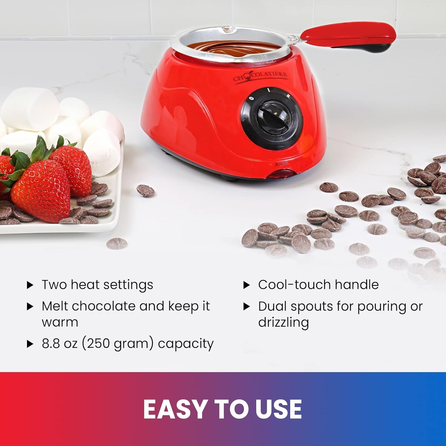 3.6L Digital Air Fryer + Chocolate Melting Pot Set | 7 Presets | Touchscreen
